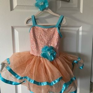 Child dance recital costume. Used for ballet